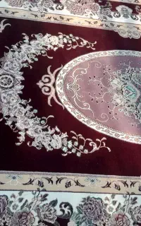 فرش ۹ متری دو تخته نگین مشهد یک رنگ درحد نو