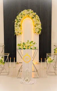 تشریفات بله برون عقد عروسی بادکنک آرایی دکور ساحلی