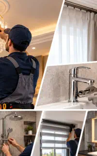 نصب لوستر پرده روشویی شیرآلات لباسشویی تعمیرات گاز