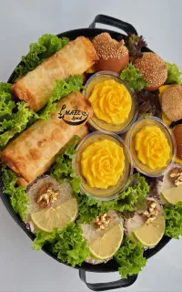 فینگرفود دسر ژله سالاد کیک حلوا