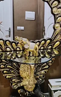 آینه کنسول طاووس