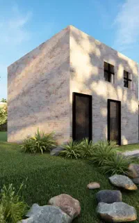 طراحی سه بعدی پلان معماری