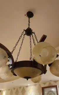 لوستر چوب.  لوستر آهنی . لوستر سرامیک..ورق بزنید