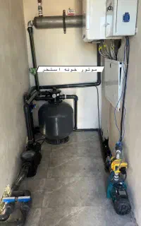 تاسیسات استخر و ساختمان