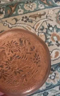 زیر سیگاری مسی عتیقه.