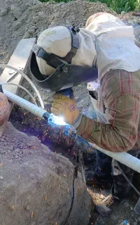 جوشکاری لوله کشی گاز و تغییرات و برشکاری لوله گاز