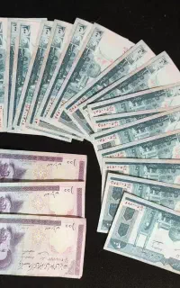 اسکناس قدیمی ۲۰۰ ریالی و ۱۰۰ ریالی