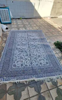 جفت فرش دستبافت ۸۴۰تون ۹متری نقش افشان