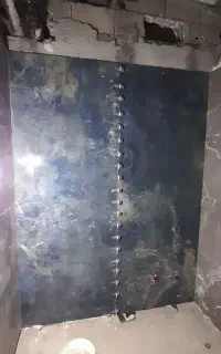 سنگ کاری کاشی کاری اسلپ بین کابینت