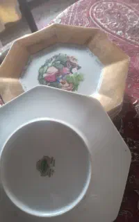پیش دستی  قدیمی  درباری  ایرانی آب طلا