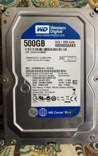 2 هارد بلو 500 western digital و pc hard drive