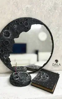 آیینه و مجسمه پاپیه ماشه