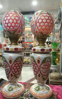چراغ لاله های انتیک وکلکسیونی