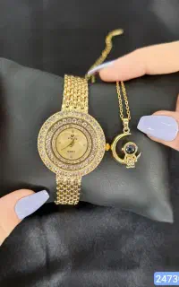 بدلیجات ست ساعت دستبد طلای روس مهربانو  انلاینی