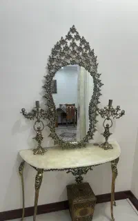آیینه و شمعدان برنج