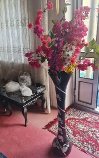 گلدان + گل