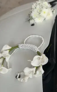 دسته گل ماشین عروس لوکس خاص ووشه