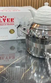 کتری قوری استیل سیلور