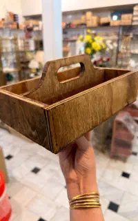 جا قاشقی دوقلوی چوبی اک