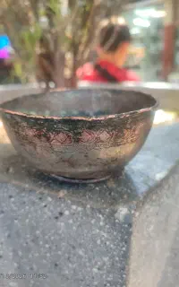 کاسه مسی مربوط به دوره ناصرالدین شاه ،