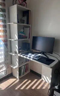 میز کامپیوتر و تحریر با قفسه