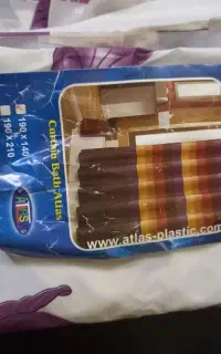 پرده حمام مارک اطلس