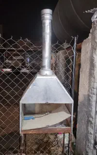 منقل با دودکش و پایه بلند