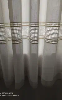 پرده جنس کتان اتاق خواب
