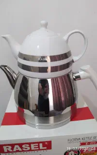 کتری قوری درجه یک برند RASEL اصل ترکیه نو آکبند