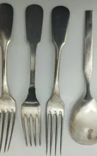 قاشق و چنگال نقره اصل (سیلور)
