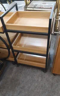 ترولی سه طبقه ای طرح چوب