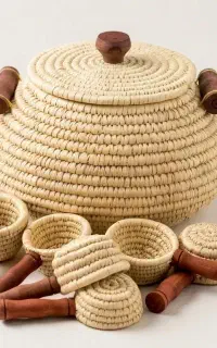 سبد حصیری برای برنج
