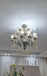 لوستر برنز آنتیک ۱۵ شعله
