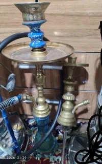 قلیان برنجی سنگین کامل