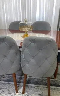میز غذا خوری و جلو‌مبلی سالم و تمیز
