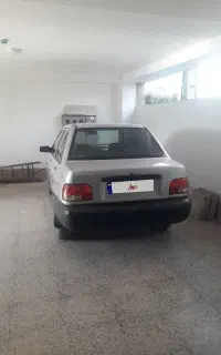 فروش پراید نقره ای رنگ