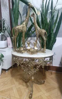 دکوری ساعت میز خاطره مجسمه برنزی