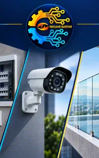 برقکار،نصب دوربین مدار بسته، نصب شیشه سکوریت
