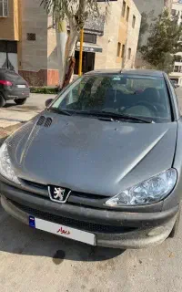 206 تیپ ۳ خاکستری مدل 96