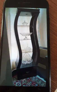 ویترین ۴ طبقه قهوه ای