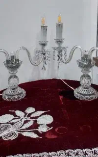 شمعدان کریستال اصل چک