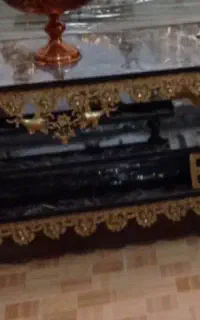 میزبرنجی ساعت برنجی  اینه کنسول