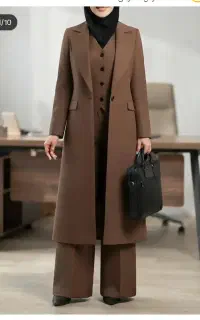مانتو شلوار جلیقه ترند آکبند
