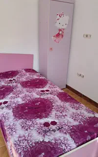 سرویس تخت یک نفره  کارکرده و قفسه کتابخانه