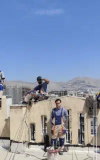 پیچ و رولپلاک سنگ نما راپل و شستشوی نما نصب توری