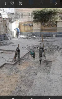بنا کاشی کار موزاییک شیب بندی کندکاری بوتون آسفالت