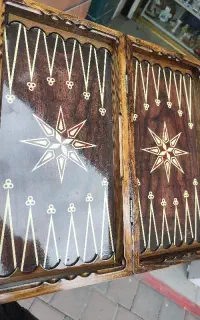 نرتخته تخته نرد چوب راش/ام دی اف/مهره چوب