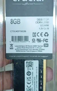 رم کامپیوتر 8G DDR4 2666mhz Crucial