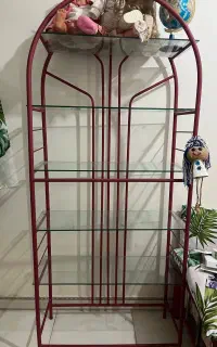 کتابخانه وقفسه فلزی وصورتی