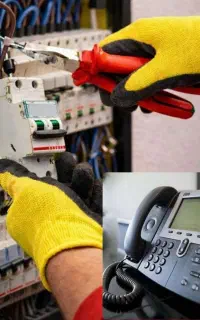 برقکاری و رفع اتصالی برق، خرابی تلفن و ADSL سیمکشی